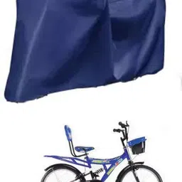 ronish Cycle Cover Plain Blue For Buddy Dshox 20T Bicycle Cover Free Size-picture-13