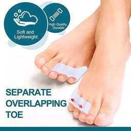 jeerzone Silicone Toe Separators For Fast Pain Relief - Free Size (Left Fingar Toe) image 3