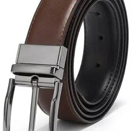 ihp Men Casual, Formal Brown, Black Genuine Leather Reversible Belt image 2