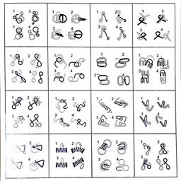 cravingkart Brain Teaser Metal Wire Puzzle Toys Unlock & Interlock Problem-Solving Mind Game image 2