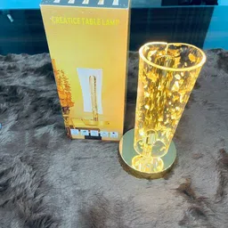 bsvr 3D Acrylic Led Lamp Gold Base, Touch Control for Bedroom,Office & Home Décor_441 Table Lamp-picture-45