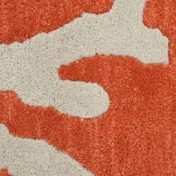 Red Wool Abstract 5 x 8 Feet Hand Tufted Carpet by Jaipur Rugs image 4
