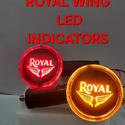autostylists Front, Rear LED Indicator Light for Royal Enfield, Bullet, Universal For Bike Classic 350, Classic 500, Classic Chrome, Electra 350, Standard 350, Splendor pro classic image 3