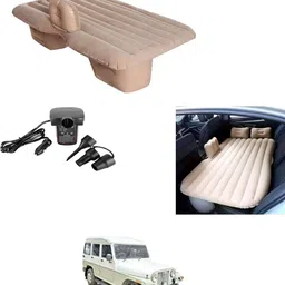 msnp Mutifunctional Car Inflatable Beige Bed With Air Pump-183 Car Pillow Comfortable Travel,Sleeping,Outdoor Camping,Seating Relaxing-183 Car Inflatable Bed-picture-16