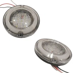 apsmotiv Small Clear LED Round indicater light for E Rickshaw, Trucks, Buses Universal Car Reflector Light-picture-18