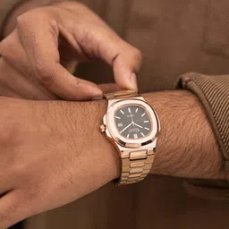 sylvi SYLVI-1520-URBANE Analog Watch - For Men Urbane Rose Gold Stainless Steel Strap Watch for Men image 2