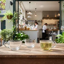 vaghanimart Pack of 1 Glass 140ML TEA CUPCJ-picture-13