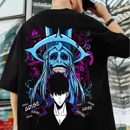 zenloop styles Pack of 2 Men Solid Round Neck Cotton Blend Black T-Shirt image 2