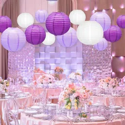 raga plus Purple, White Paper Hanging Lantern-picture-10