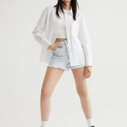 corsica Women Oversized Fit Solid Spread Collar Casual Shirt-picture-38