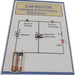 melody's Capacitor Charging & Discharging Experiment Physics Working Investigatory Model. image 4