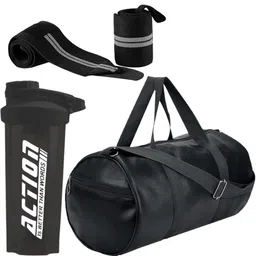 New Combo Duffel Bag&Shaker Bottle With Wrist Band for Gym Workout Men&Women. Fitness Accessory Kit Kit-image-60