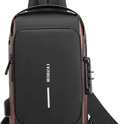 nkl Multicolor Men & Women Shoulder Bag Stylish Cross Shoulder Bag with USB Port& Security Lock Perfect for Travel_UE106-picture-19