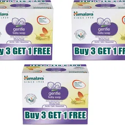 himalaya GENTLE BABY SOAP 4X75G BUY 3 GET 1 FREE ( Pack of 3 )-picture-20