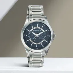 Titan Octane Multifunction Black Dial Silver Stainless Steel Strap Analog Watch - For Men NN9323SM02-picture-12