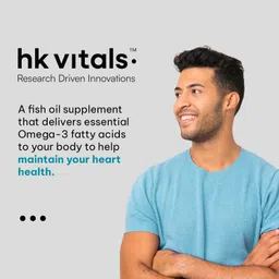 healthkart HK Vitals Fish Oil for Brain, Heart & Joint Health, 90 Softgels image 5