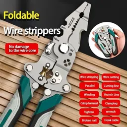 barista hub All in 1 Multifunction Stainless Steel Wire Stripper/Wire Crimping Tool Wire Cutter, Wire Crimper, Cable Stripper, Wiring Tools Multi-Function Hand Tool Wire Cutter image 4