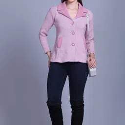 areemas Suede Solid Coat For Women image 2