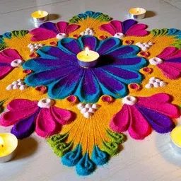 ved Pack of 2 Rangoli Powder image 5