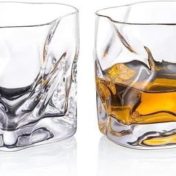 otak 001_Whiskey Rocks Glass with Heavy Base and Non-Lead Crystal for Vodka Bourbon Glass Set Water/Juice Glass image 2
