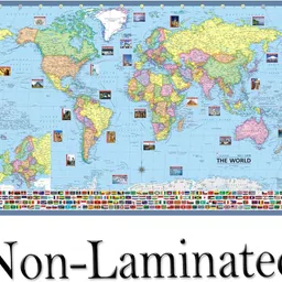 line2line World Map Wall Chart With Flags of Country, Size : 40"x28" inch (100x70 cm) Bottom of Map Shows Flag of Country More Than 190+. Updated 1 January 2020. Paper Print-picture-26