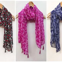 urgen Georgette Floral Print Multicolor Women Dupatta-picture-20