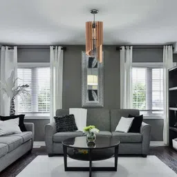 trisha MDF Ceiling Lamp with Modern Slat Design Ceiling Light Ceiling Lamp image 3