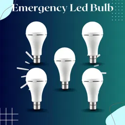 frony Rechargeable Emergency Bulb Inverter Bulb, 3Hr Battery Backup_Pack of 5 P128 3 hrs Bulb Emergency Light-picture-25