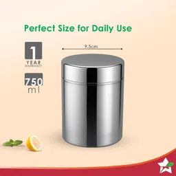 wonderchef Stainless Steel Utility Container - 750 ml image 3
