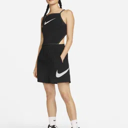nike Solid Women Black Sports Shorts image 5