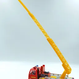 omiyage Plastic pull back fire ladder truck image 4