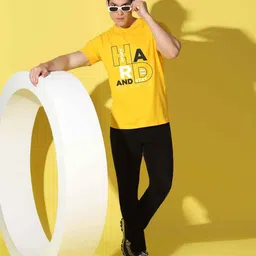 woostro Pack of 2 Men Printed Round Neck Cotton Blend Multicolor T-Shirt image 5