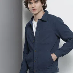 the indian garage co. Men Solid Casual Jacket image 3