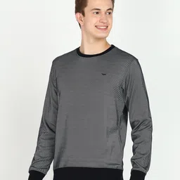 park avenue Men Full Sleeve Self Design Sweatshirt image 2