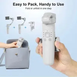 Amya Nature Foldable Smartphone Gimbal Stabilizer with Tripod & Bluetooth Control 3 Axis Gimbal for Camera, Mobile image 2