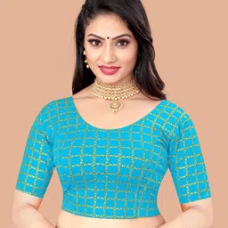 rang rangoli Round Neck Women Blouse-picture-37