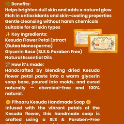 pihaaru Pack of 2 ,Herbal Kesuda Soap – Glowing Skin with Nature’s Touch (200g)[ image 3