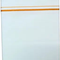 Prakasam Cotton Fine Dhoti (1.28x2.00m) With Towel(1.80m) Set Solid Men Dhoti image 2