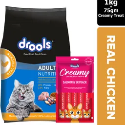 drools Creamy Cat Treat With Real Chicken 1 kg (2x0.5 kg) Dry Adult Cat Food-picture-14