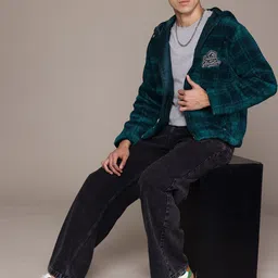 roadster Men Checkered Tailored Jacket image 4