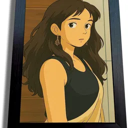 abhi online shop customized Ghibli art studio photo frame – Personalized Gift for Birthday, Love, 10 inch Friendship & Family | Animation cartoon Photo Frame | 8x10 Inches-picture-48