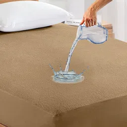 labham Fitted King Size Breathable, Stretchable, Waterproof Mattress Cover-picture-10