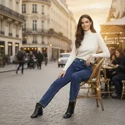 chhorni Women Solid Turtle Neck White Sweater image 5