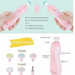 dccram New Baby Nail File Electric,Baby Nail Trimmer image 5