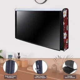 DADADEALS Dustproof Printed LED, LCD TV Cover32 inch | for 32 inch Thomson, KODAK, Sony, Samsang, Mi Led TV Cover- TV_ledcoverpink32 image 4