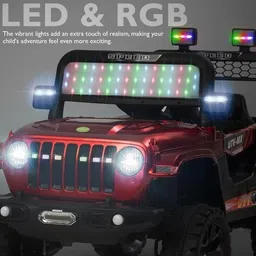 oh baby by flipkart 908 HIGH QUALITY JEEP, kids REMOTE,SWING FUNCTION ELECTRIC Jeep Battery Operated Ride On image 4
