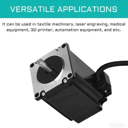 eastra Original Nema 23 Stepper Motor 2.4Nm 4.0A 8mm Shaft 57x57x82mm 4 Wires Electronic Components Electronic Hobby Kit image 5