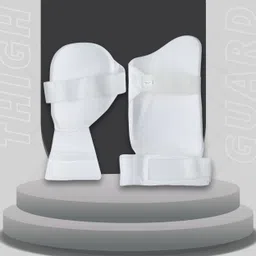 ug sports Cricket Thigh Guard Combo, Cricket Thigh Pad for Youth (Youth, White) Cricket Thigh Guard image 3