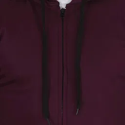 fleximaa Men Solid Round Neck Maroon Sweater image 4