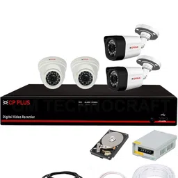 CP PLUS 4 Channal HD DVR 1080p 1Pcs,Outdoor 2.4 MP 2Pcs,Indoor 2.4 MP 2Pcs,Hard Disk, Security Camera-picture-31
